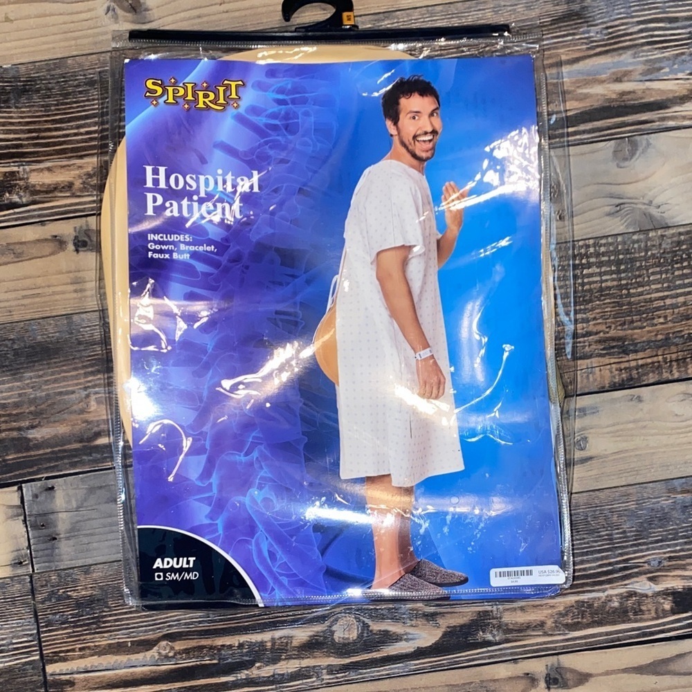 Spirit Hospital Patient Costume with White Gown